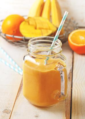 orange smoothie, mandarin smoothie, healthy hands cooking