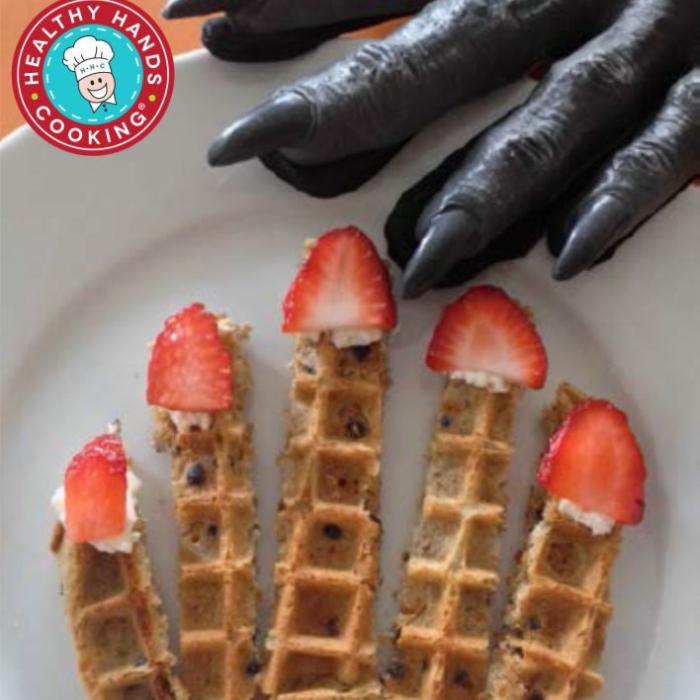 witch fingers with strawberries